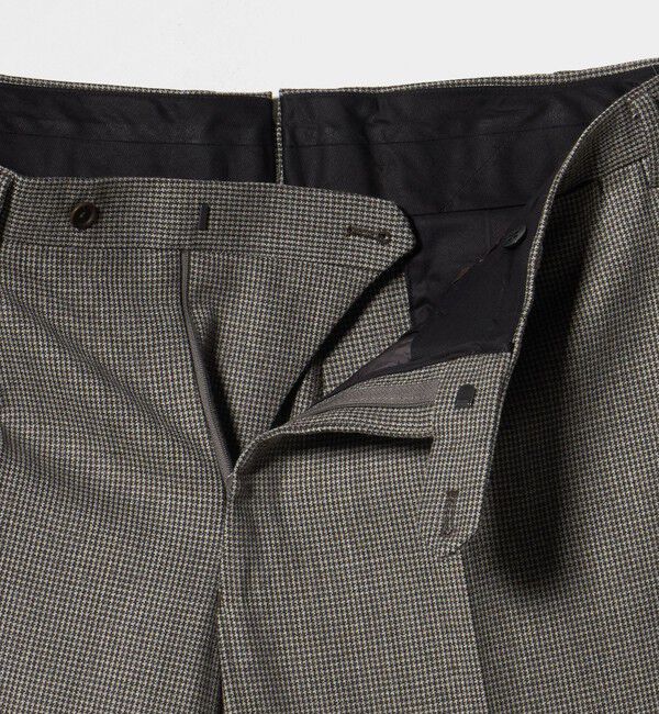 UNITED ARROWS「ハウンドトゥース 1プリーツ パンツ R―MODEL」|スーツ|