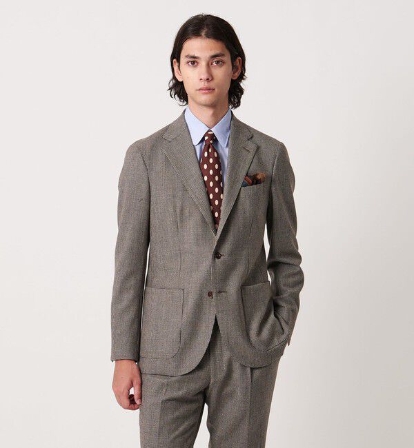 UNITED ARROWS「ハウンドトゥース シングル ３ボタン テーラード ジャケット R―MODEL」|スーツ|