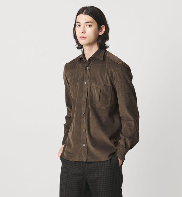 UNITED ARROWS「＜ERRICO FORMICOLA＞GIANNI/コーデュロイシャツ」|シャツ・ブラウス|MD.BROWN