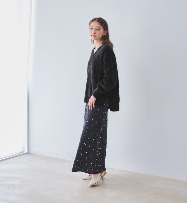 UNITED ARROWS「フォックスカシミヤ Vネック ニット」|ニット・セーター|