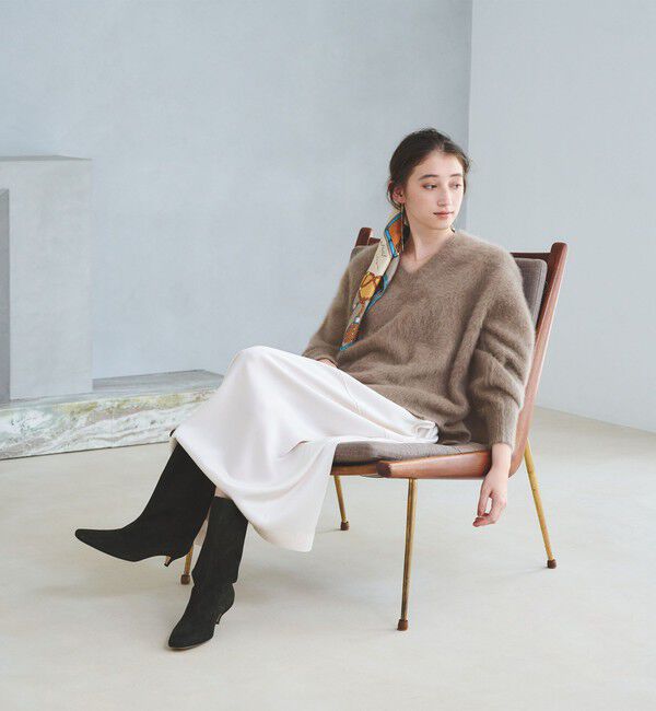 UNITED ARROWS「フォックスカシミヤ Vネック ニット」|ニット・セーター|