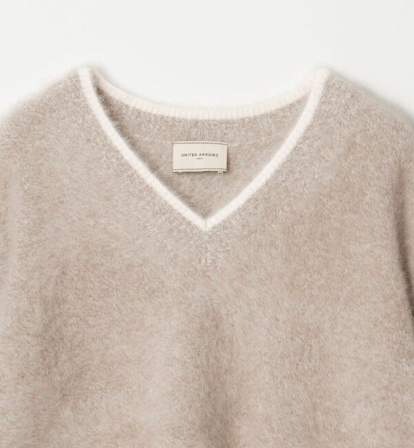 UNITED ARROWS「フォックスカシミヤ Vネック ニット」|ニット・セーター|