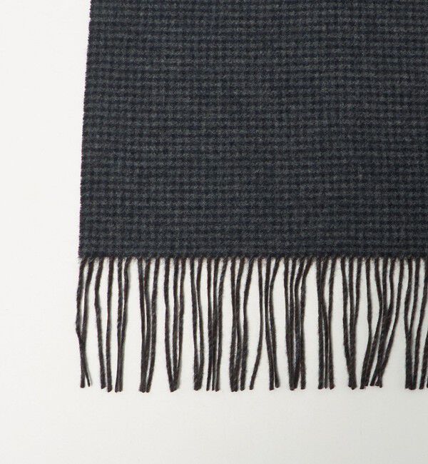UNITED ARROWS「カシミヤ リバーシブル ハウンドトゥース マフラー」|マフラー|