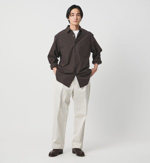 UNITED ARROWS「カリビアーナミルズ ポプリン レギュラーカラーシャツ」|シャツ・ブラウス|