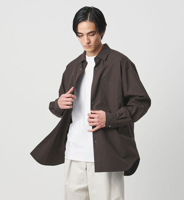 UNITED ARROWS「カリビアーナミルズ ポプリン レギュラーカラーシャツ」|シャツ・ブラウス|