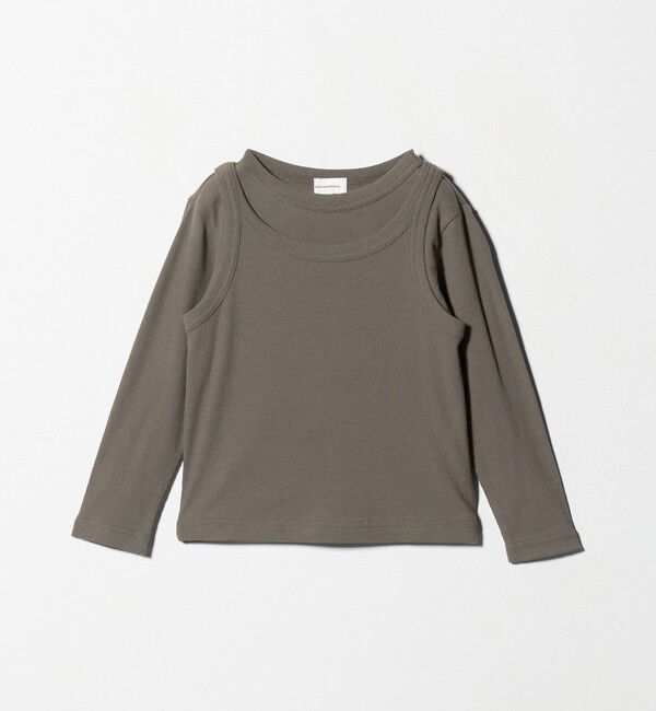 UNITED ARROWS green label relaxing「シースルー ロンT＋タンク セット / キッズ  100cm-160cm」|Tシャツ・カットソー|DK.GRAY