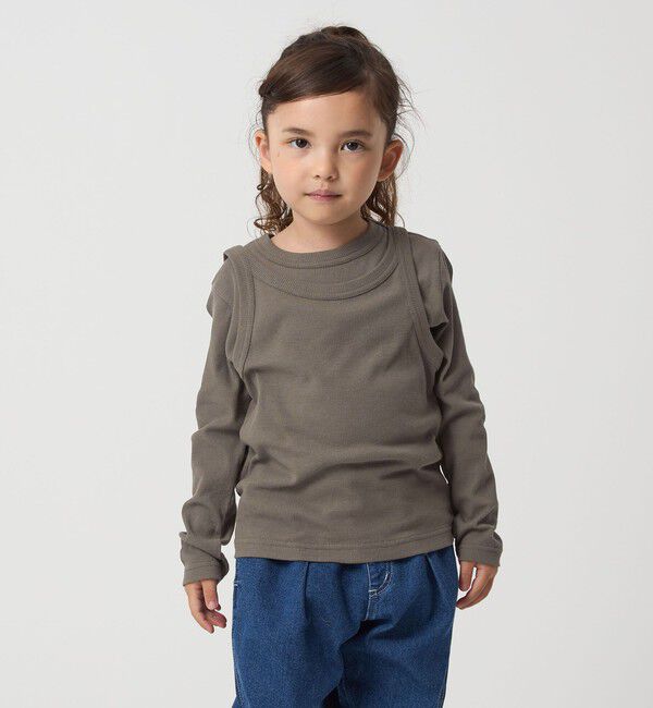 UNITED ARROWS green label relaxing「シースルー ロンT＋タンク セット / キッズ  100cm-160cm」|Tシャツ・カットソー|