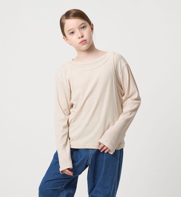 UNITED ARROWS green label relaxing「シースルー ロンT＋タンク セット / キッズ  100cm-160cm」|Tシャツ・カットソー|