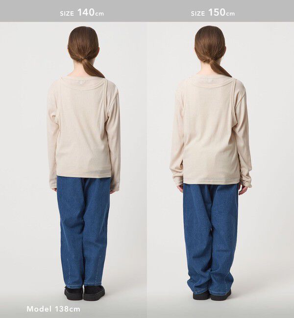 UNITED ARROWS green label relaxing「シースルー ロンT＋タンク セット / キッズ  100cm-160cm」|Tシャツ・カットソー|