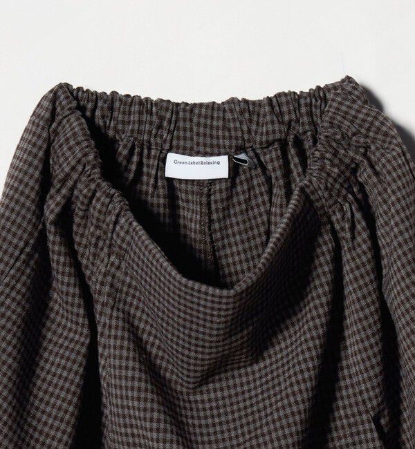 UNITED ARROWS green label relaxing「チェック スカパン（ダークブラウン） / キッズ  120cm-160cm」|その他|