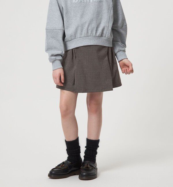 UNITED ARROWS green label relaxing「チェック スカパン（ダークブラウン） / キッズ  120cm-160cm」|その他|