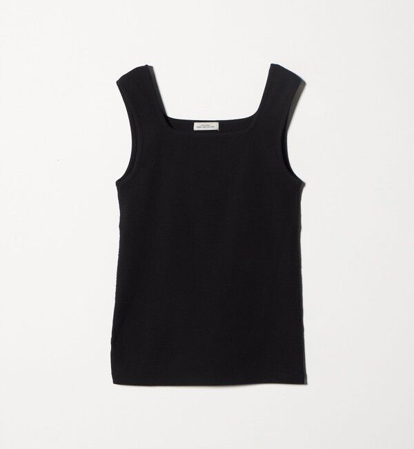 UNITED ARROWS green label relaxing「デコルテ フライス タンクトップ 抗菌」|タンクトップ|BLACK
