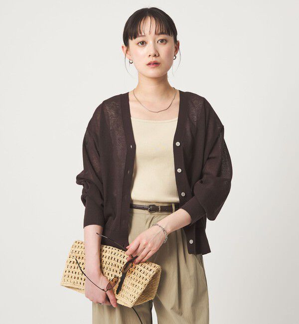 UNITED ARROWS green label relaxing「デコルテ フライス タンクトップ 抗菌」|タンクトップ|