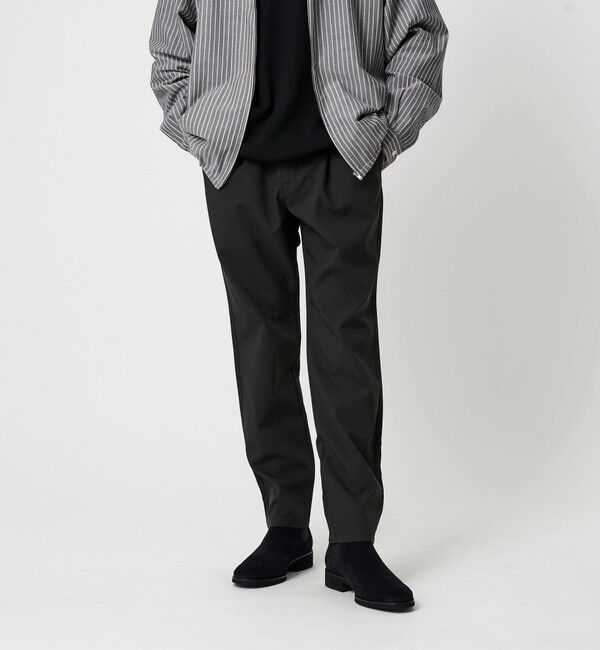 BEAUTY&YOUTH UNITED ARROWS「 DULL LSTR ポリエステル 1P イージーパンツ」|チノ|BLACK