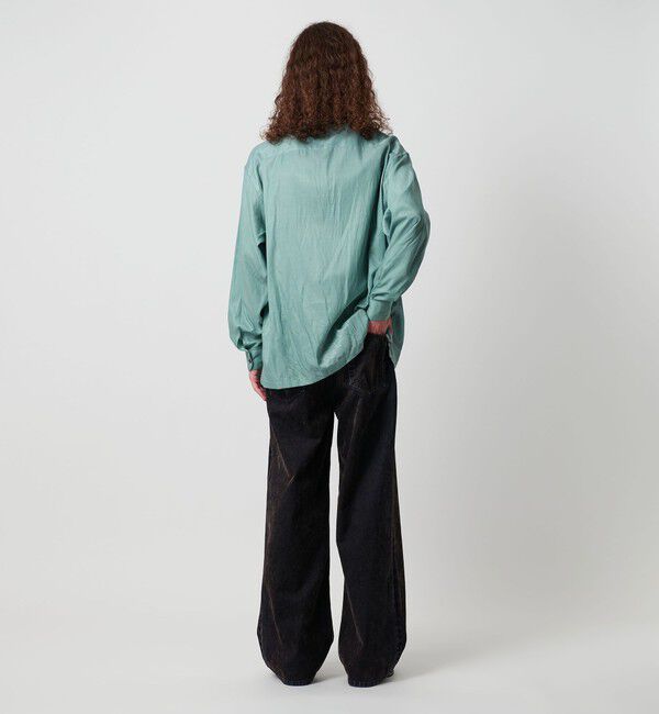 MONKEY TIME「キュプラ コットン オープンカラー シャツ」|シャツ・ブラウス|