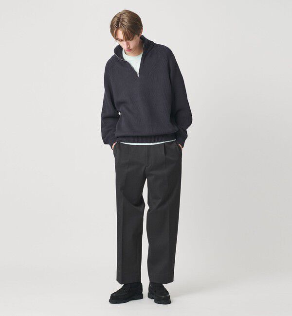 BEAUTY&YOUTH UNITED ARROWS「尾州  TR テーパード パンツ 裏起毛 手洗い可能」|チノ|