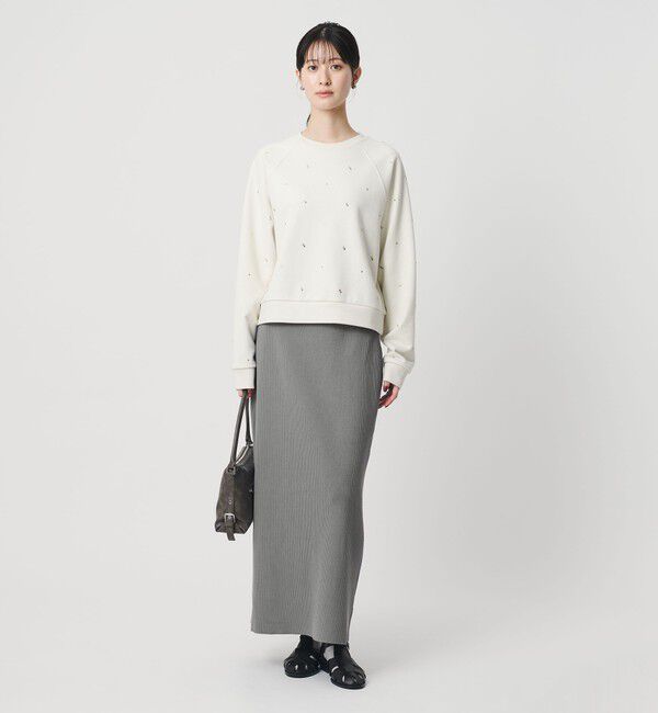 BEAUTY&YOUTH UNITED ARROWS「【WEB限定 Wardrobe DAILY MINIMAL】ポリエステルコットン リブニットタイトスカート ウォッシャブル」|タイト|
