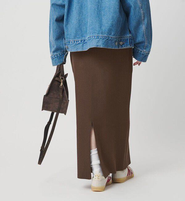 BEAUTY&YOUTH UNITED ARROWS「【WEB限定 Wardrobe DAILY MINIMAL】ポリエステルコットン リブニットタイトスカート ウォッシャブル」|タイト|