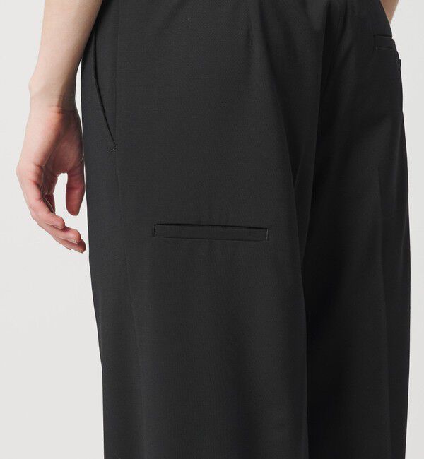 ATTISESSION「＜ATTISESSION＞ストレート トラウザー ブラック」|スラックス|