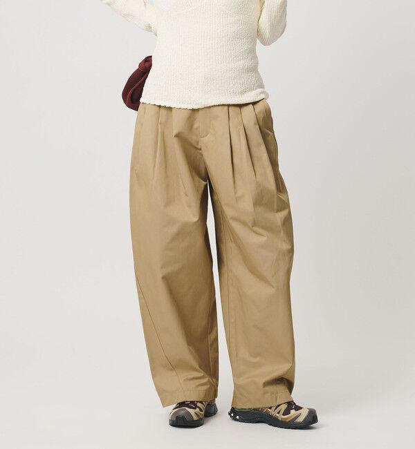 BEAUTY&YOUTH UNITED ARROWS「【WEB限定】バレルワイドチノパンツ ウォッシャブル」|チノ|