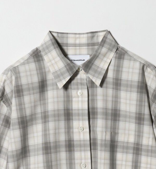 BEAUTY&YOUTH UNITED ARROWS「コットン チェック オーバーサイズ シャツ」|シャツ・ブラウス|