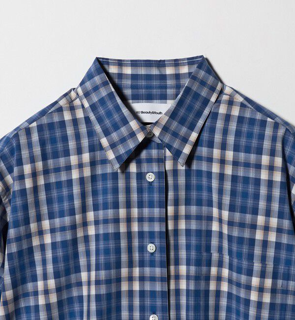 BEAUTY&YOUTH UNITED ARROWS「コットン チェック オーバーサイズ シャツ」|シャツ・ブラウス|