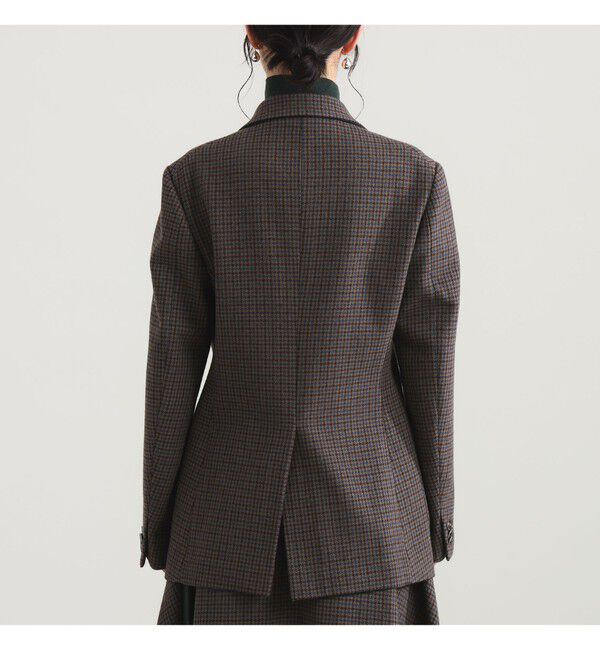 Demi-Luxe BEAMS 「AK+1 / ウール チェック 2ボタン ジャケット」|ダッフルコート|