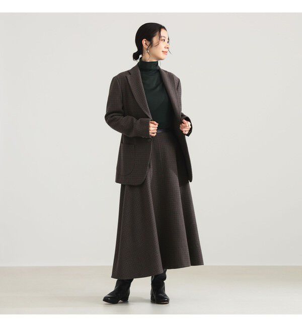 Demi-Luxe BEAMS 「AK+1 / ウール チェック 2ボタン ジャケット」|ダッフルコート|