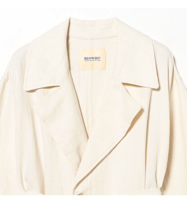 BEAMSBOY「コットン リネン ビッグ コート」|ダッフルコート|