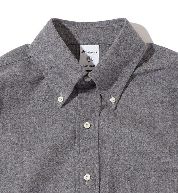 SHIPS「Southwick: フランネル ソリッド ボタンダウンシャツ」|シャツ・ブラウス|