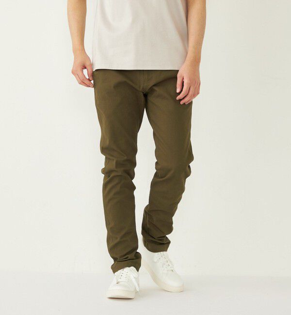 SHIPS Colors 「SHIPS Colors: ストレッチ テーパード チノパン◇」|チノ|ダークオリーブ