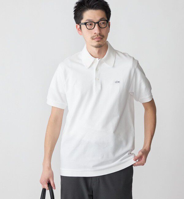 SHIPS「【SHIPS別注】LACOSTE: クラシック ニットリブ ポロシャツ」|ポロシャツ|