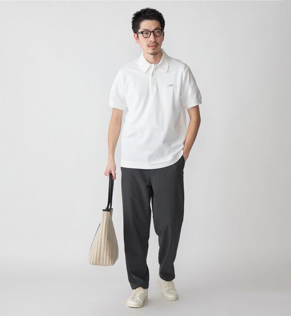 SHIPS「【SHIPS別注】LACOSTE: クラシック ニットリブ ポロシャツ」|ポロシャツ|