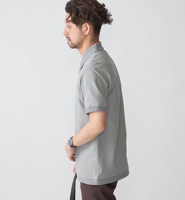 SHIPS「【SHIPS別注】LACOSTE: クラシック ニットリブ ポロシャツ」|ポロシャツ|