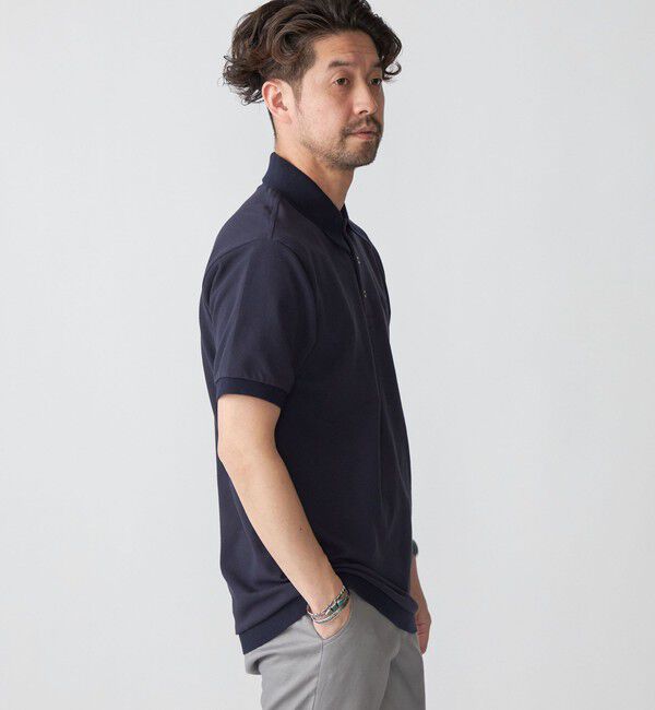 SHIPS「【SHIPS別注】LACOSTE: クラシック ニットリブ ポロシャツ」|ポロシャツ|