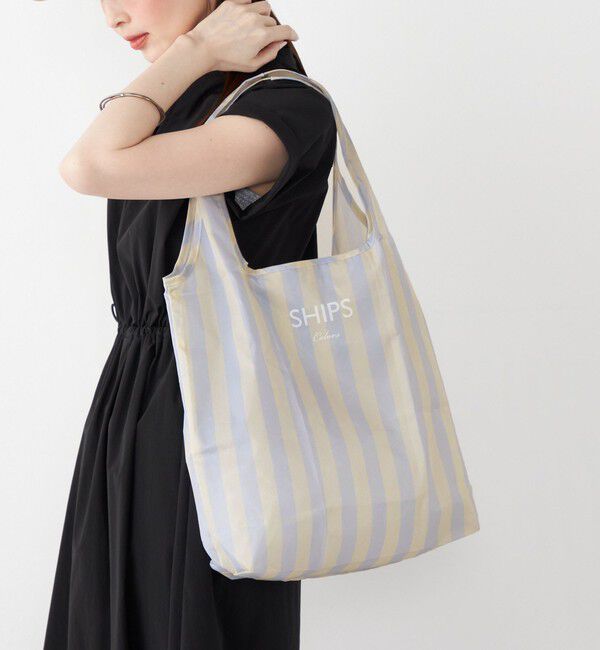 SHIPS Colors 「SHIPS Colors:〈手洗い可能〉リサイクル エコバッグ (M)」|エコバッグ|クリーム