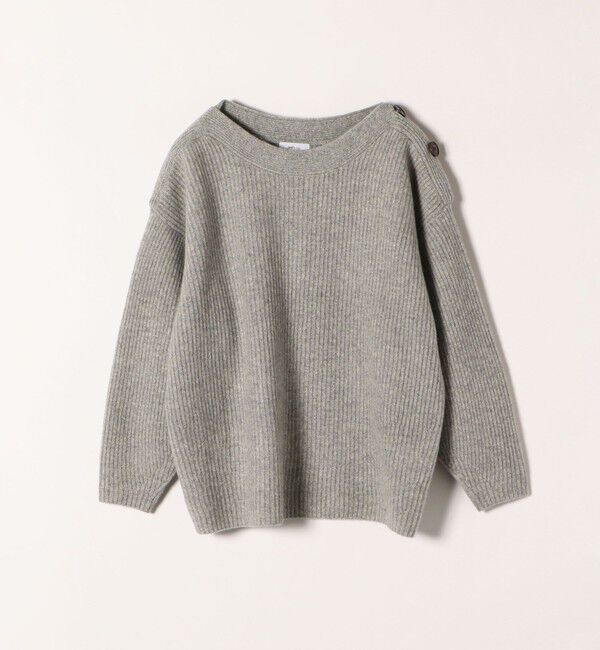 SHIPS any「SHIPS any: AQUA カシミヤ ミックス ボートネック ニット プルオーバー」|ニット・セーター|