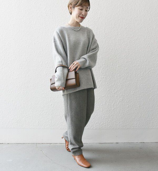 SHIPS any「SHIPS any: AQUA カシミヤ ミックス ボートネック ニット プルオーバー」|ニット・セーター|