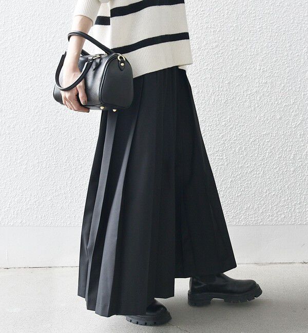SHIPS any「SHIPS any: ウーステッド ワイド プリーツ マキシ スカート 2」|スカート|