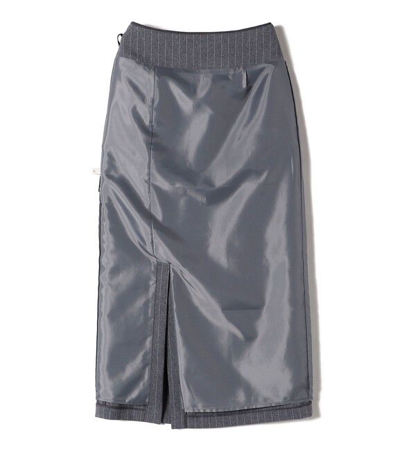 SHIPS for women「〈手洗い可能〉ベルト付 ストライプ タイト スカート 24SS ◇」|タイト|