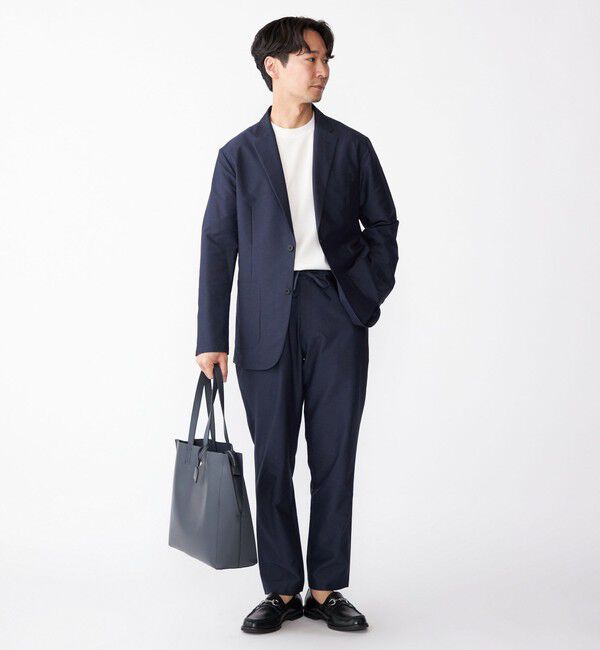 SHIPS「SHIPS:〈手洗い可能/セットアップ対応〉スーパーライト イージーパンツ」|スラックス|