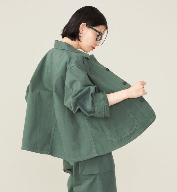 SHIPS for women「SHIPS NINE CASE:〈洗濯機可能〉ガーデン ジャケット ◇」|ミリタリージャケット|