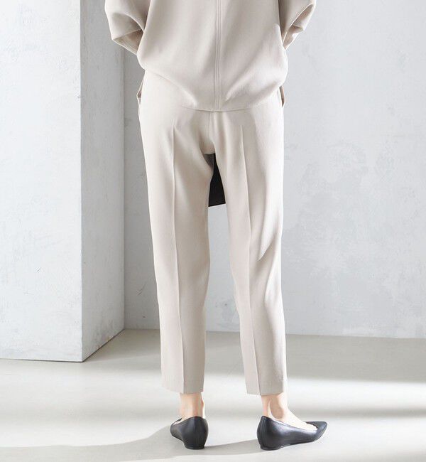 SHIPS for women「〈接触冷感 / 手洗い可能〉アセテート混 バックサテン テーパード パンツ」|その他|