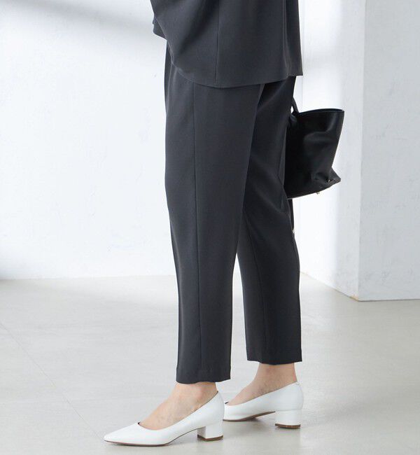 SHIPS for women「〈接触冷感 / 手洗い可能〉アセテート混 バックサテン テーパード パンツ」|その他|