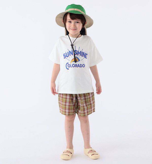 SHIPS KIDS「SHIPS KIDS:100～130cm /〈接触冷感/吸水速乾〉ピザ モチーフ 半袖 TEE」|Tシャツ・カットソー|