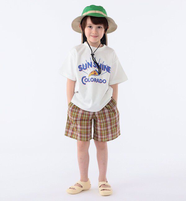 SHIPS KIDS「SHIPS KIDS:100～130cm /〈接触冷感/吸水速乾〉ピザ モチーフ 半袖 TEE」|Tシャツ・カットソー|