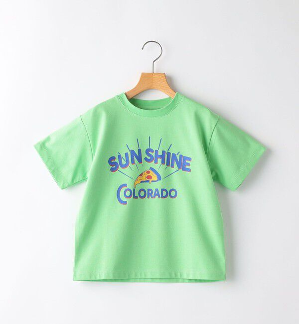 SHIPS KIDS「SHIPS KIDS:100～130cm /〈接触冷感/吸水速乾〉ピザ モチーフ 半袖 TEE」|Tシャツ・カットソー|
