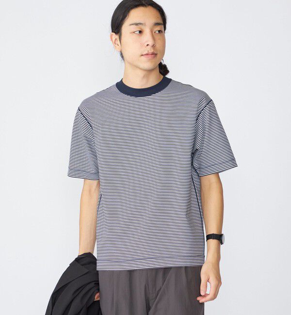 SHIPS「SHIPS: ハイゲージ クルーネック ポンチ Tシャツ」|Tシャツ・カットソー|コバルトブルー