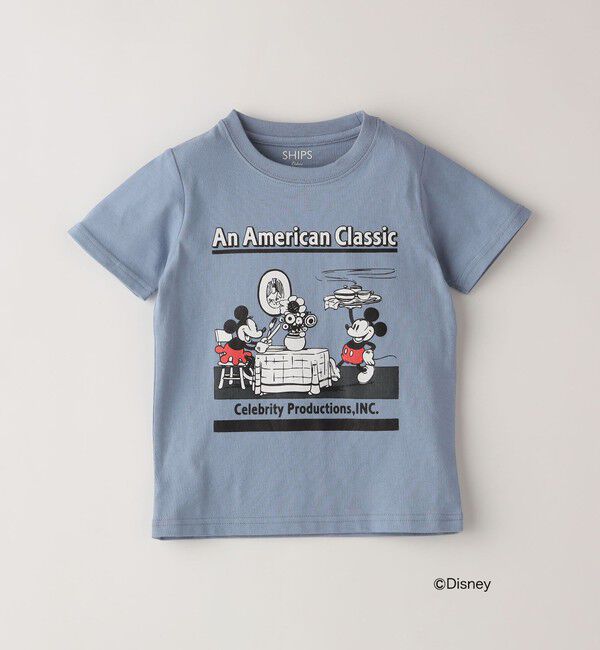 SHIPS Colors 「SHIPS Colors:ミッキーマウス デザイン Tシャツ(80～130cm)」|Tシャツ・カットソー|ライトブルー