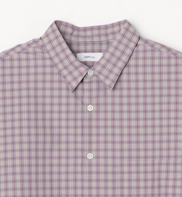 SHIPS any「SHIPS any: オーバーサイズ レギュラー チェック シャツ◇」|シャツ・ブラウス|